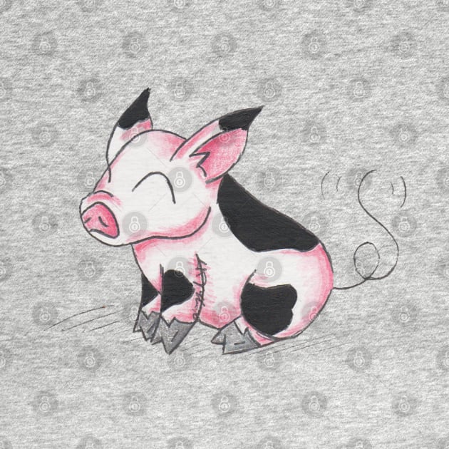 Pudgy Piglet by KristenOKeefeArt